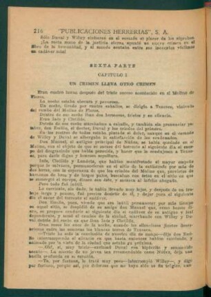 Capítulo I - Un crimen lleva otro crimen