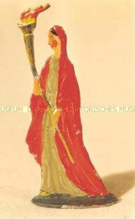 Zinnfiguren Festumzug "Tag der Deutschen Kunst": Fackelträgerinnen rot (Tag)