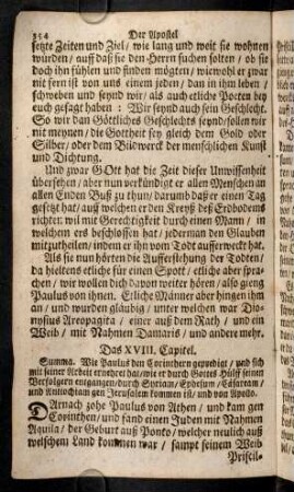354-364, Das XVIII. - XX. Capitel