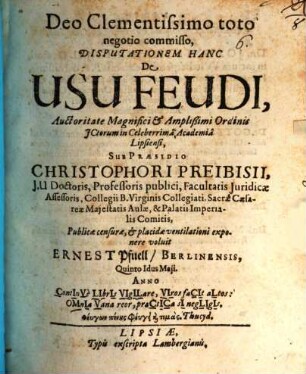 Disp. de usu feudi