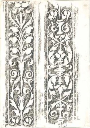 Lange, Ludwig; Lange - Archiv: XIII.2 Glasmalerei, Mosaiken, Fliesen - Detail