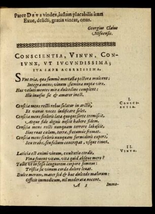 Conscientia, Vinun, Coniunx, Ut Iucundissima; Ita Saepe Acerrissima.