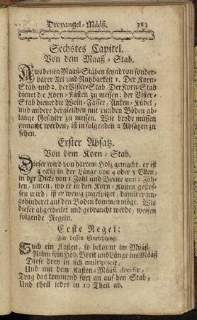 Sechstes Capitel: Von dem Maaß-Stab.