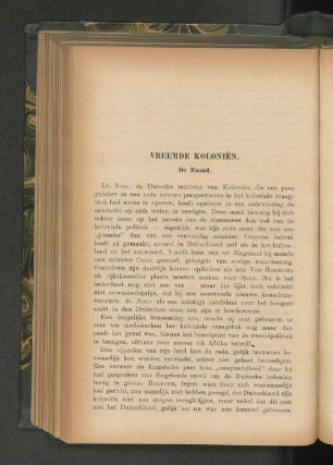 Vreemde Koloniën, door H. D.
