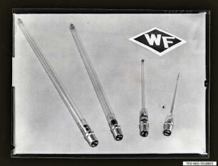 Vier KA-Röhren (Gasentladungröhren), Foto 1959