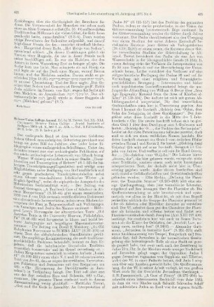 421-424 [Rezension] Hebrew Union College Annual