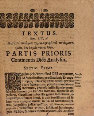 Disp. theol. inaug. de symmartyria tū pneumatos, id est contestificatione spiritus ex Rom. VIII, 16