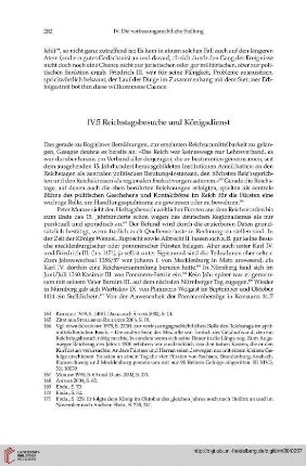 IV.5 Reichstagsbesuche und Königsdienst