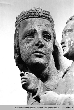Madonna, Evangelist Johannes und Johannes der Täufer mit Stifter : Madonna mit Kind