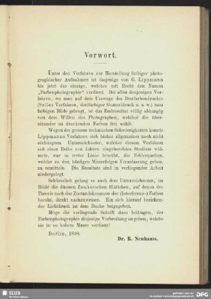 Vorwort