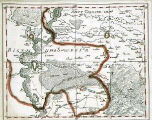WHK 9 Reichs- und Französischer Krieg von 1688-1697 bis zum Frieden von Ryswick: Plan vom Bistum Speyer mit der Belagerung von Haßloch, 1696