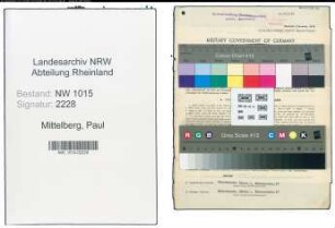 Entnazifizierung Paul Mittelberg , geb. 31.03.1898 (Stadtinspektor)
