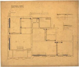 Billing, Hermann; Baden-Baden; Kunsthalle - Heizungskanäle (Grundriss)