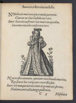 Saxonica foemina nobilis.