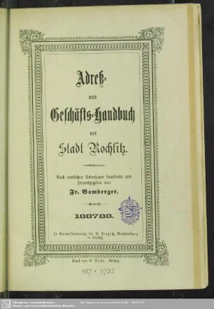 1887/88(1887): Adreß- und Geschäfts-Handbuch der Stadt Rochlitz