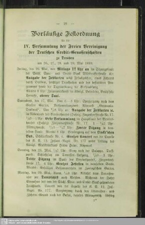 Vorläufige Festordnung