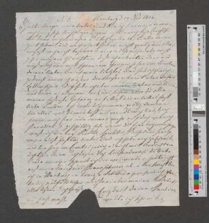 Brief an Pauline Bassenge
