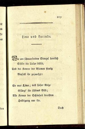 Lina und Lucinde.