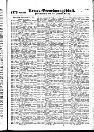 1376.Ausgabe. Samstag, 17. Februar 1917