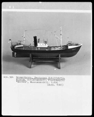 Fischdampfer "Aachen", Museumsmodell