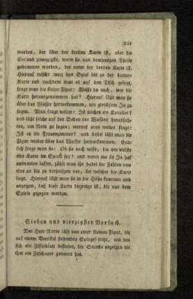 Sieben und vierzigster Versuch.