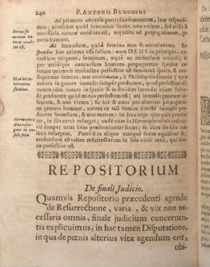 Repositorium De finali Judicio.