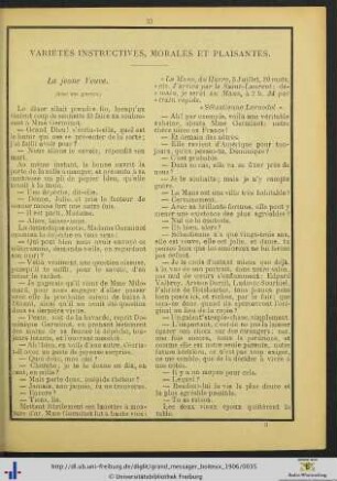Variétés instructives, morales ou plaisantes.
