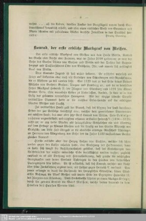 Konrad, der erste erbliche Markgraf von Meißen