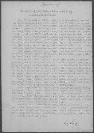 Weikersheim mit Honsbronn und Queckbronn: Visitationsbericht mit Pfarrbericht 1947