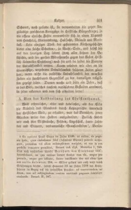 5. Von der Ausbreitung des Christenthumes.