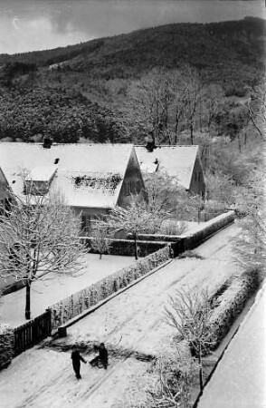 Freiburg i. Br.: Blick auf die Siedlung an der Hansjakobstraße von oben