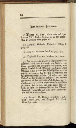 Zum neunten Zeitraume.
