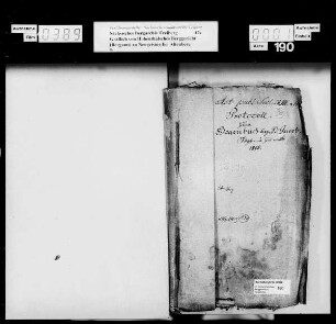 Protokoll zum Gegenbuch der Jacob-Fundgrube in Zinnwald