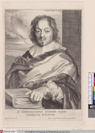 Constantinus Hugens [Porträt des Dichters Constantijn Huygens d.Ä.; Constantijn Huygens; Portret van Constantijn Huygens (I)]