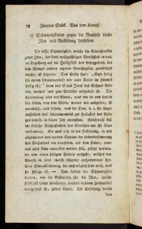 c. Schwierigkeiten gegen die Realität dieser Idee ...