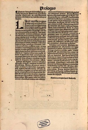Divi Ambrosii episcopi Mediolanensis omnia opera : accuratissime revisa atq[ue] in tres partes nitidissime excusa, 2