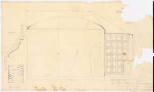 Schloss Posen, Posen Umbau: Deckengestaltung und Vertäfelung DG 1:10, 1:1