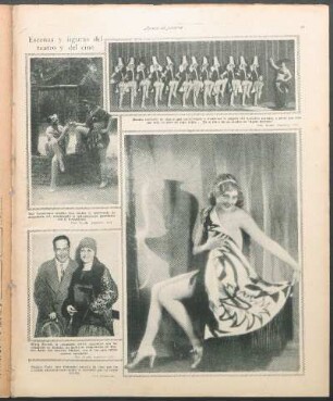Escenas y figuras del teatro y del cine [Fotografías]
