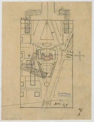 Fischer, Theodor; München; Bayerische Geschützwerke - Lageplan