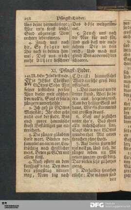 XI. Pfingst-Lieder.