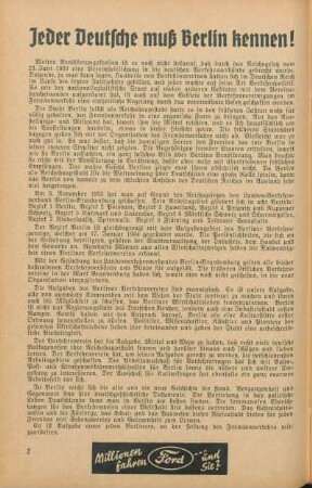 Jeder Deutsche muß Berlin kennen!