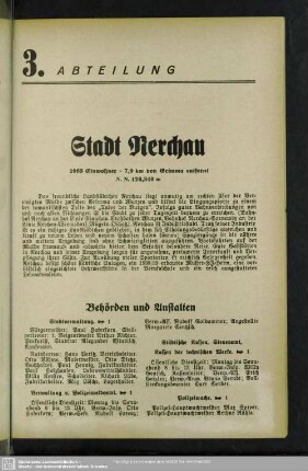 Behördenverzeichnis : Behörden und Anstalten