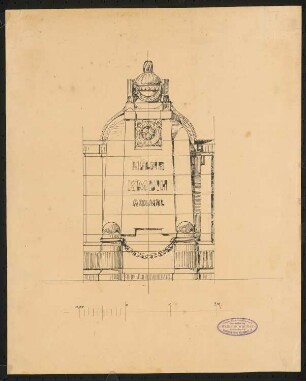 Denkmal (?): Ansicht 1:20