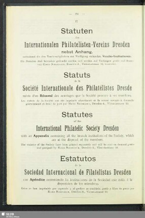 Statuts de la Société