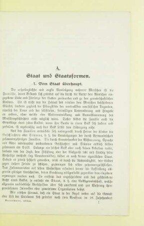 A. Staat und Staatsformen
