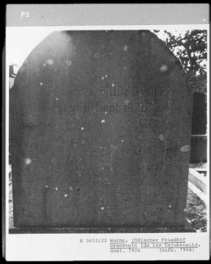 Grabstein von Ida Lea Osjubkositz (gestorben 1926.09.)