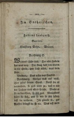 Im Gothaischen. Hobeins Landguth.