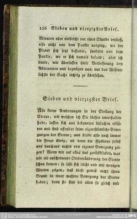 Sieben und vierzigster Brief