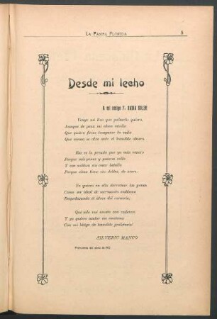 Desde mi lecho