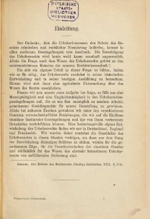Altes und Neues zur Lehre vom Urheberrecht